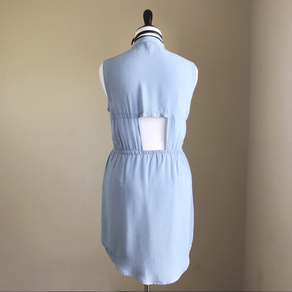Cupcakes & Cashmere Utility Dress Baby Blue - Picture 3 of 8